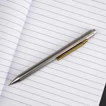 Выдвижная Шариковая ручка из Титанового сплава, профессиональная Шариковая ручка Executive, Сменная ручка, Подарочная ручка для письма