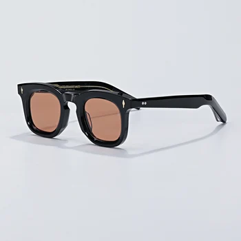 Высококачественные Роскошные Мужские Персонализированные Уксусные очки ручной работы Дизайнерского бренда UV400, женские модные Солнцезащитные очки JACQUES DEVAUXI