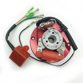 Гоночный Статор Магнето Гоночный Внутренний Ротор CDI Комплект Красный Для 110 125 140cc Lifan YX Pit Dirt Bike Совершенно Новый