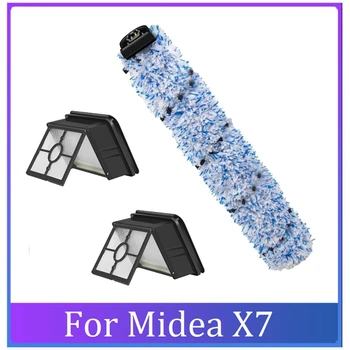Горячие запасные части для беспроводной мойки пола Midea X7, Очищаемая основная щетка, фильтр HEPA, Аксессуары для пылесоса