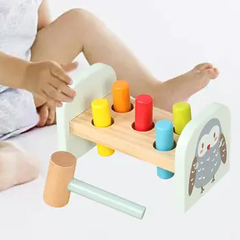 Деревянная игрушка-стучалка, деревянный молоток, игрушка для детей дошкольного возраста, сувениры для вечеринок