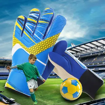 Детские противоскользящие Футбольные тренировочные перчатки для защиты вратаря, Футбольные Перчатки для защиты вратаря