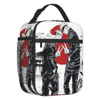 Дзюдзюцу Кайсен Сатору Годзе, утепленная сумка для ланча, Школьная офисная сумка, Герметичный термохолодильник, коробка для Бенто, Женская Детская