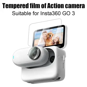 Для Insta360 GO3 HD пленка из закаленного стекла Защитная крышка для экрана Аксессуары для камеры для большого пальца Пленка для ЖК-дисплея Len для камеры