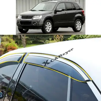 Для SUZUKI Grand Vitara 2007 2008 2009 2010 2011 2012 Автомобильная наклейка Пластиковое оконное стекло Ветровой козырек Защита от дождя/Солнца