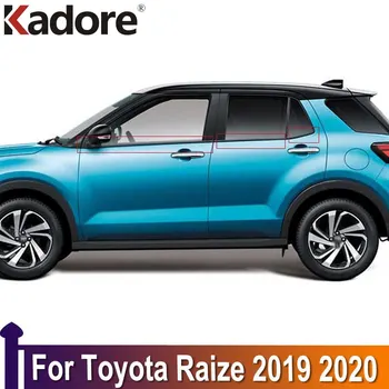 Для Toyota Raize 2019 2020 Автомобильная нижняя дверь, окно, Молдинг, Декоративная накладка, наклейка, внешние аксессуары из нержавеющей стали