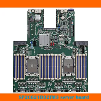 Для Серверной материнской платы ASRock SP2C621D32TM3 Поддерживается двойной процессор Xeon 3-го поколения DDR4, полностью протестированный
