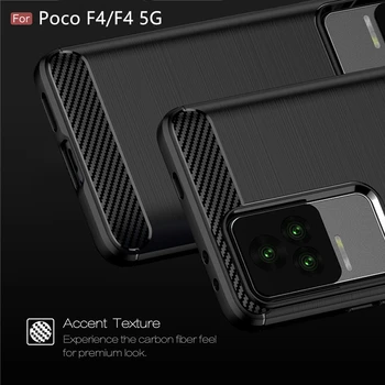 Для Чехла Xiaomi Poco F4 Чехол Для Poco F4 5G Capa Мягкий Противоударный Задний Бампер Из ТПУ Чехол Для Poco X3 X4 M4 M3 Pro F3 F4 5G Fundas