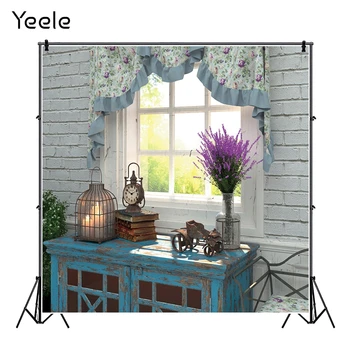 Домашняя сцена из окна комнаты Yeele Фон для Дня рождения ребенка Свадебные фоны для фотосъемки Виниловый фотофон Реквизит фотостудии