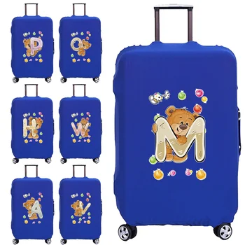 Дорожные принадлежности, чехол для чемодана с буквенным принтом Медведя, тележка для 18-32 дюймов, аксессуары для путешествий, Защитный чехол для багажа