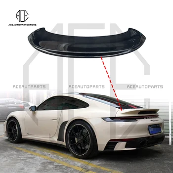 Задний спойлер из углеродного волокна в стиле GT3, Базовая рама Спойлера, Спойлер Ducktail Для Porsche 911 992 2019 + Carrera