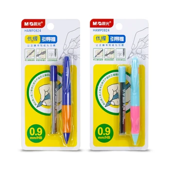 Заправка карандаша M & G 0,9 мм, отличное сцепление, коррекция, захват, треугольник, автоматический выталкивающий карандаш