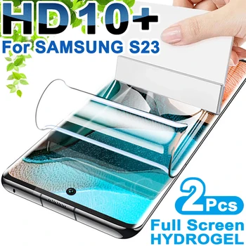 Защитная пленка для экрана из 2 предметов Для Samsung Galaxy S22 S21 S20 Fe S23 Ultra A13 A53 A52 s A12 Гидрогелевая Note 20 10 S8 S9 S10 Plus 8 9