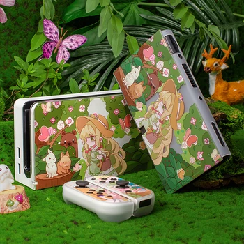 Защитный чехол Forest Girl для Nintendo Switch OLED Жесткий Чехол для ПК Игровой Корпус Контроллера JoyCons Для NS Switch/Lite Аксессуар