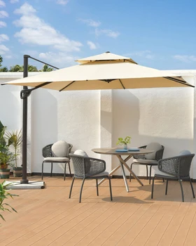 Зонтики на открытом воздухе внутренний двор виллы под открытым небом сад римские палатки большой зонт от солнца
