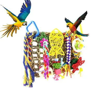Игрушка для укуса попугая, креативная, устойчивая к царапинам, привлекающая внимание Подвесная Игрушка для кормления птиц, Настенная игрушка, Аксессуары для клетки для лазающих птиц