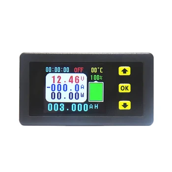 Измеритель напряжения и тока VA7510S, 100A 6-75 В/0 В-120 В постоянного тока Амперметр Вольтметр Монитор Выходного заряда и разряда аккумулятора
