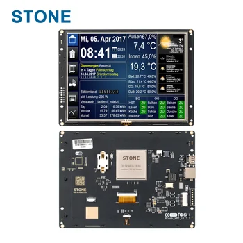 Каменный 8,0-дюймовый интеллектуальный сенсорный экран TFT LCD с интерфейсом RS232/RS485 для промышленного использования