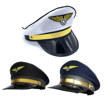 Классическая Восьмиугольная Авиационная Регулируемая Шляпа Пилота Captain на День Рождения