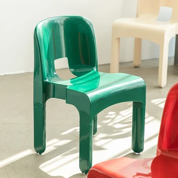 Корейский обеденный стул Простые Складные Стулья Современный Эргономичный пластиковый стул Роскошные стулья для вечеринок Складная Мебель Экономия пространства