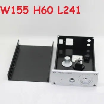 Корпус наушников DIY HiFi Home Audio Kit W155 H60 L241 Корпус Из Анодированного Алюминия, Корпус Усилителя наушников Для LM1875 LM3886