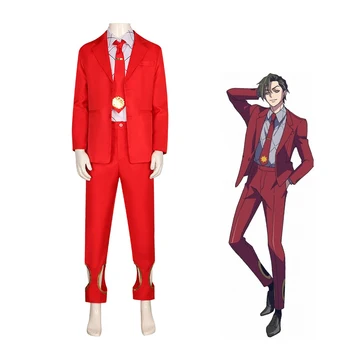 Костюм Криса Редгрейва для косплея в стиле Аниме, потому что Красный костюм, униформа, рубашка, трусики, одежда для выступлений на Хэллоуин для мужчин