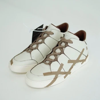 Кроссовки из замши и кожи с низким берцем, Высококачественные Перфорированные Дышащие детали, Мужские кроссовки, Дизайнерская обувь, мужская обувь