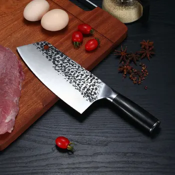 Кухонный Нож из нержавеющей Стали 5CR15, Кухонный Нож Для Бытовой Нарезки Мяса и Овощей, Острые Ножи шеф-повара, Инструменты Для Приготовления пищи