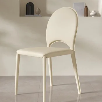 Модные современные обеденные стулья из белой искусственной кожи, детское скандинавское кресло для гостиной, эргономичная мебель для дома El Hogar
