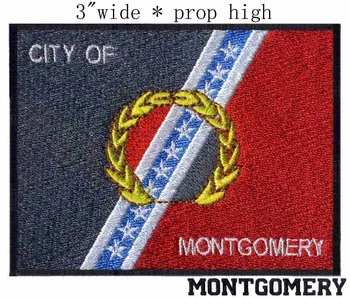 Монтгомери, Алабама Вышивка флага США шириной 3 дюйма доставка/a line star/ветви мира/столичное железо