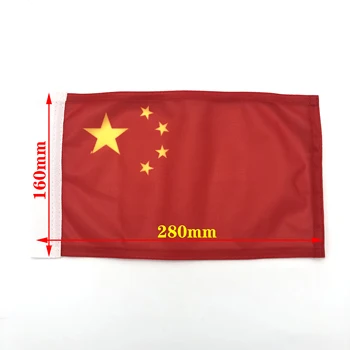 Мотоциклетная однослойная ткань для флага, китайский флаг, Обычная односторонняя основа, вязание в панику