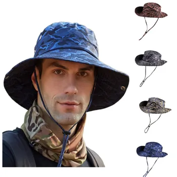 Мужская и женская Спортивная Кепка для Скалолазания, Камуфляжная солнцезащитная кепка для Рыбалки на открытом воздухе, кепка рыбака, Бесплатная доставка, мужская шляпа