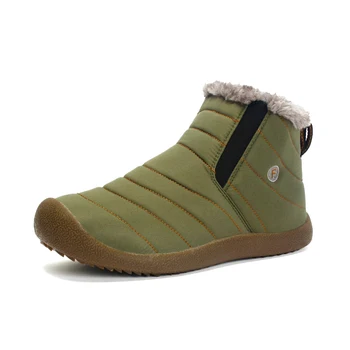 Мужские зимние ботинки UncleJerry, женская теплая обувь, водонепроницаемые нескользящие зимние ботинки для взрослых