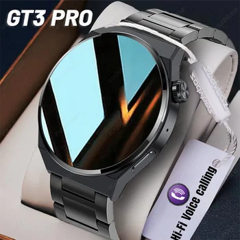 Мужские смарт-часы GT3 Pro HD с большим дисплеем, спортивные часы с голосовым вызовом, водонепроницаемые смарт-часы для Huawei Xiaomi