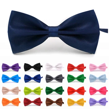Мужской галстук-бабочка, модный галстук-бабочка для вечеринки, свадебный галстук-бабочка для мальчиков и девочек, однотонный Регулируемый Бант, Аксессуары, галстук-бабочка