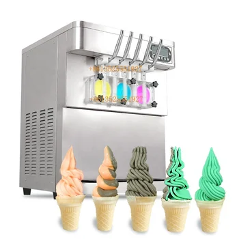 Настольный автомат для приготовления мягкого мороженого/ Самый продаваемый автомат для приготовления замороженного йогурта /Мороженица