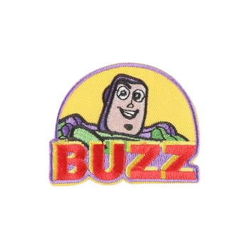 Нашивка с вышивкой популярного персонажа фильма Диснея, Железный значок Базза Лайтера на детской футболке, декоративная нашивка на школьную сумку