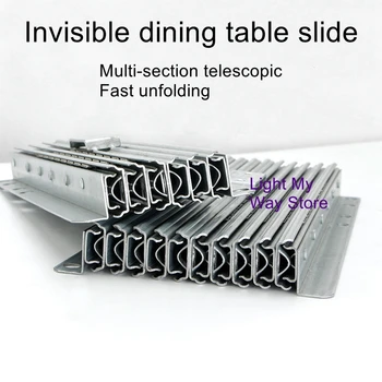 Невидимый обеденный стол телескопическая направляющая из алюминиевого сплава многофункциональный складной выдвижной обеденный стол slide