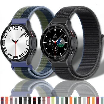 Нейлоновый ремешок для Samsung Galaxy Watch 6 4 5 Pro Gear S3 Amazfit GTR 3/4 Новый Легко настраиваемый ремешок для часов Huawei watch GT 2/3 Pro