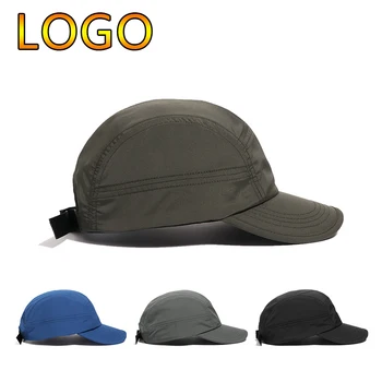 Новая бейсболка с логотипом Унисекс, быстросохнущая бейсболка для мужчин, Дышащие Регулируемые кепки для дальнобойщиков, женская Повседневная шляпа для папы