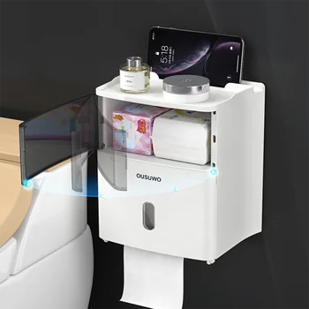 Новая бытовая настенная водонепроницаемая коробка для туалетной бумаги, кухонный держатель для бумаги, коробка для хранения туалетной бумаги, подвеска для ванной комнаты