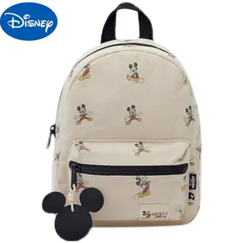 Новая детская сумка Disney's для девочек, мини-холщовая сумка с Микки Маусом, Детская сумка, рюкзак, женский рюкзак с Микки
