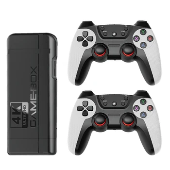 НОВАЯ Игровая приставка Video Game Stick 4K СО Встроенным беспроводным контроллером 2.4G 20000 Jogos HDMI 128 ГБ Ретро-Игры PS1 PSP
