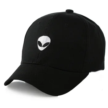 Новая модная бейсболка с вышивкой инопланетянина, мужская и женская осенняя и зимняя кепка с изогнутыми полями, парные шляпы C6007