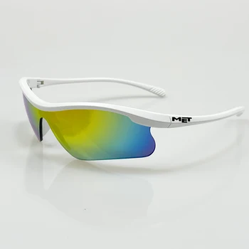 Новые велосипедные очки MET Солнцезащитные очки для мужчин и женщин Спортивные Солнцезащитные очки с 1 линзой для улицы Велосипедные очки Велосипедные ветрозащитные очки