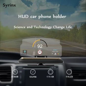 Новый Автомобильный держатель для телефона, подставка для зеркала GPS, навигационный кронштейн, многофункциональный Складной проектор на ветровое стекло, Hud-дисплей