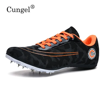 Обувь для легкой атлетики Унисекс, кроссовки с искусственными шипами, нескользящие шипы для бега, обувь с гвоздями, обувь для легкой атлетики, обувь для комплексных тренировок