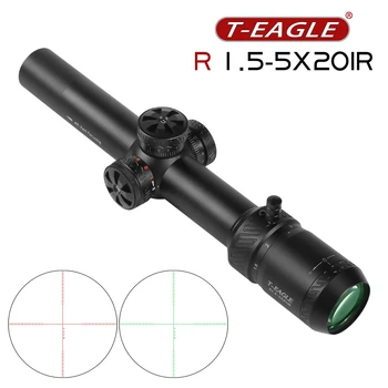 Оптический прицел TEAGLE R 1.5-5X20 HK С Прицельной Сеткой Подходит Для Пневматического оружия, Страйкбольного Прицела Для Охоты С Креплениями, Оптики Для Пневматики
