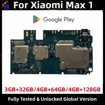 Оригинальная материнская плата для Xiaomi Mi Max 1, Замена материнской платы, MB Logic Board, Глобальная ОС Android, 32 ГБ, 64 ГБ, 128 ГБ