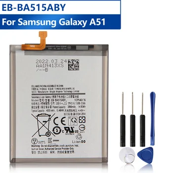 Оригинальная сменная батарея телефона EB-BA515ABY для Samsung Galaxy A51 Перезаряжаемая батарея 4000 мАч